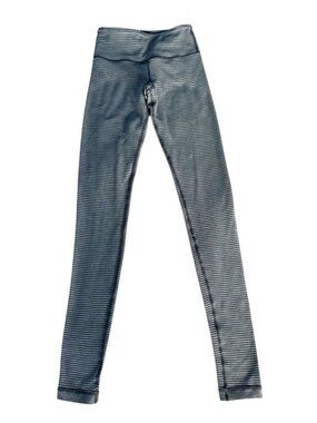LuluLemon Women's Sz 2 Wunder Under Long Striped Leggings
